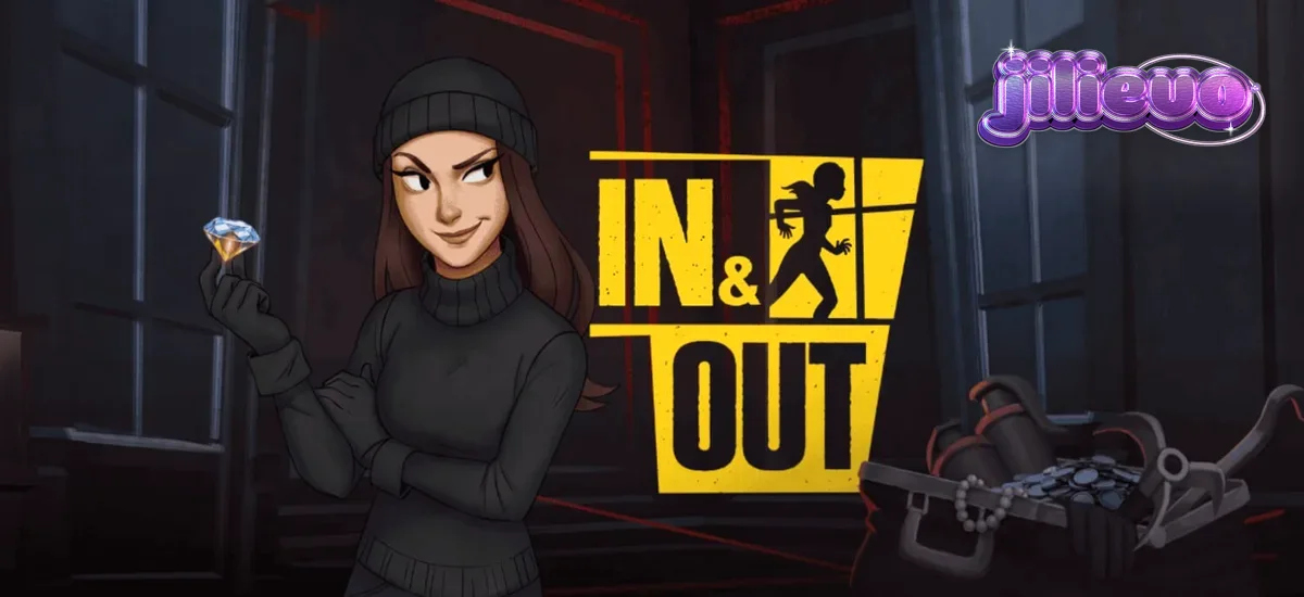NetEnt-এর 'In and Out' স্লট গেমের স্ক্রিনশট, প্যারিসিয়ান চুরির থিমে ডিজাইন করা